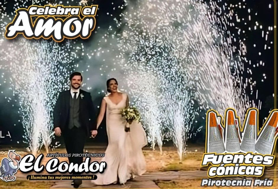 Celebra el amor - Fuentes cónicas para bodas El Cóndor